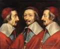 Triple Porträt von Richelieu Philippe de Champaigne